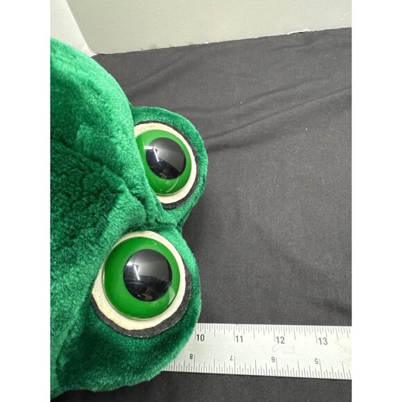 Russ Berries Smooches Plush Frog Toy 10" Polyester Green Stuffed Animal For Kids - Picture 6 of 6